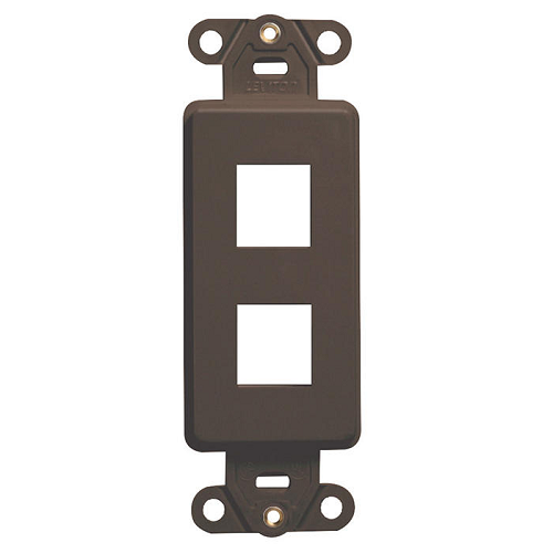 2 Port Quickport Decora Insert Brown 41642-B