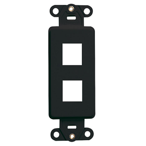 2 Port Quickport Decora Insert Black 41642-E