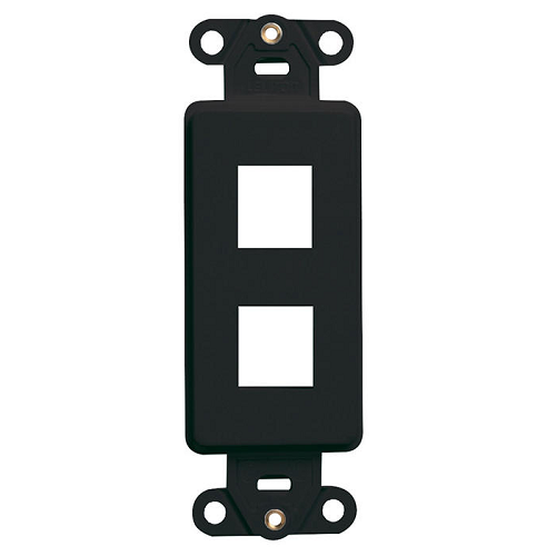 2 Port Quickport Decora Insert Black 41642-E