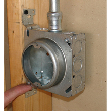 4 Inch Square To 3-1/2 Inch Round Fixture Ring 1/2 Inch Raised 52C3 (pack of 150)