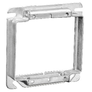 4 Inch Square Two Gang Device Tile Ring 1 Inch Raised 52C19SQ (pack of 25)