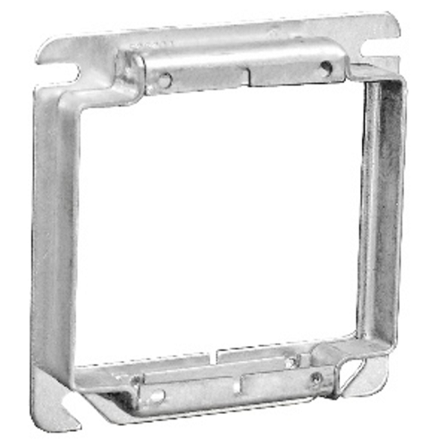 4 Inch Square Two Gang Device Tile Ring 1 Inch Raised 52C19SQ (pack of 25)