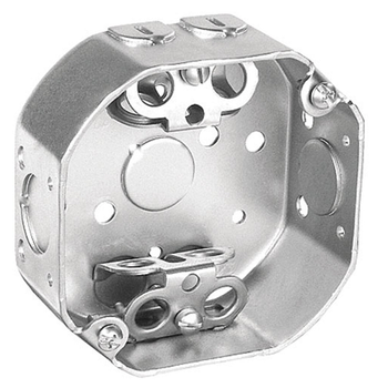 Abrazaderas BX de caja octagonal de 4 pulgadas y 2-1/8 pulgadas de profundidad 54171-BX (paquete de 50)