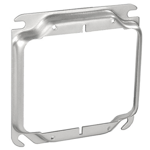 4 Inch Square Two Gang Device Ring 1/2 Inch Raised 52C17 (pack of 150)