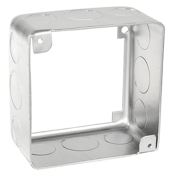 4 Inch Square Plenum Extension Ring 2-1/8 Inch Deep Stainless Steel 53171-SVTSS (Pack of 25)