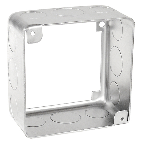 4 Inch Square Plenum Extension Ring 2-1/8 Inch Deep Stainless Steel 53171-SVTSS (Pack of 25)