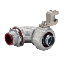 2-1/2 Inch 90 Degree Liquidtight Connector With 1/0-14 Lug Malleable 497SGR