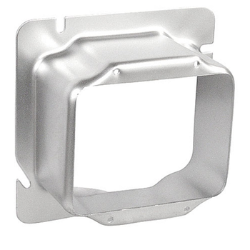 6 Inch Square Two Gang Device Ring 2 Inch Raised 62-2 (Pack of 25)