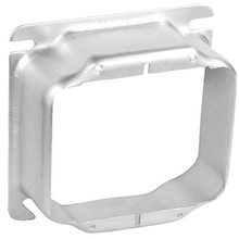 4 Inch Square Two Gang Device Ring 1-1/4 Inch Raised Stainless Steel 52C21-SS (pack of 25)