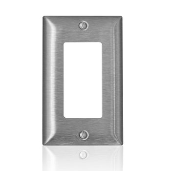 1 Gang Decora Plus Wallplate C Series Stainless Steel SS26-40