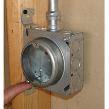 4 Inch Square To 3-1/2 Inch Round Fixture Ring 1-1/2 Inch Raised 52C3-1-1/2 (pack of 150)