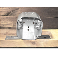 4 Inch Octagon Box 1-1/2 Inch Deep Flat Vertical Bracket Non Metallic Clamps 54151-FR (Pack of 50)