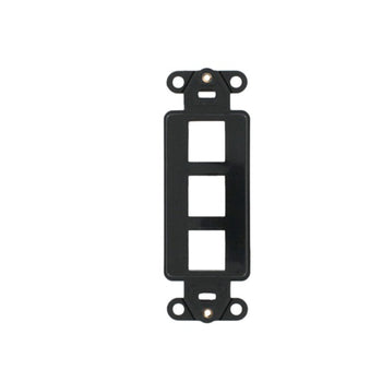 3 Port Quickport Decora Insert Black 41643-E