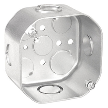 4 Inch Octagon Box 2-1/8 Inch Deep 1/2 And 3/4 Knockouts 54171-S (Pack of 65)