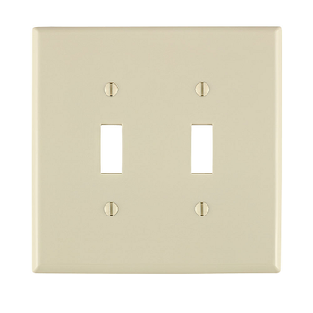 2 Gang Toggle Switch Wallplate Midway Size Light Almond PJ2-T
