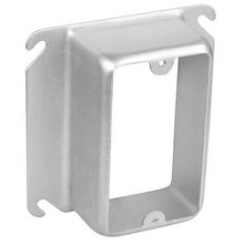 4 Inch Square One Gang Device Ring 1-1/2 Inch Raised Stainless Steel 52C22-SS (pack of 25)