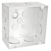 Caja de conexiones cuadrada de 6,35 cm de profundidad y 3,1/4 cm de orificios ciegos 6350-1-1/4 (paquete de 20)