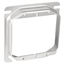 4 Inch Square Two Gang Device Ring 3/4 Inch Raised Stainless Steel 52C18-SS (pack of 50)