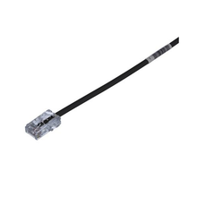 1 Meter 28 AWG UTP Copper Patch Cord Black UTP28CH1MBL
