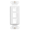Leviton 3 Port Quickport Decora Insert White 41643-W