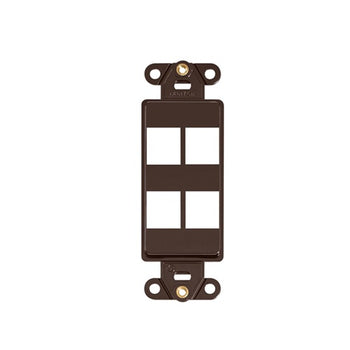 4 Port Quickport Decora Insert Brown 41644-B