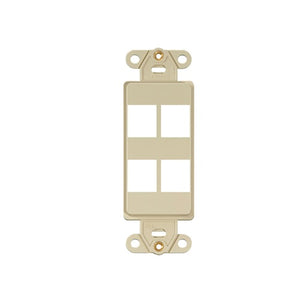 4 Port Quickport Decora Insert Ivory 41644-I