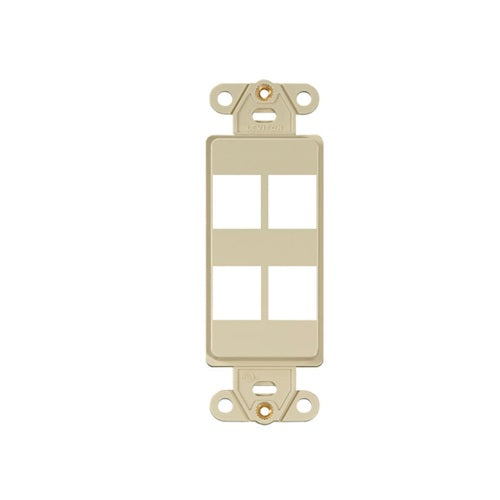 4 Port Quickport Decora Insert Ivory 41644-I