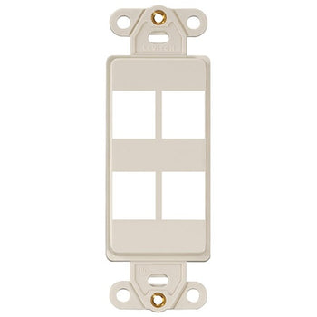 4 Port Quickport Decora Insert Light Almond 41644-T