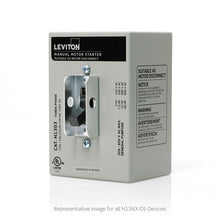 Leviton 30A 600V Three Pole AC Manual Motor Controller Gray N1303-DS