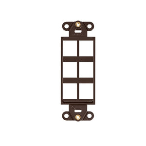 6 Port Quickport Decora Insert Brown 41646-B