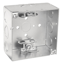 4 Inch Square Junction Box 2-1/8 Inch Deep Welded With Mc/Bx Clamps 52171-BX (pack of 65)