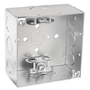 4 Inch Square Junction Box 2-1/8 Inch Deep Welded With Mc/Bx Clamps 52171-BX (pack of 65)