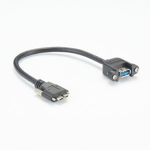 USB 3.0 Female to MicroUSB Cable Panel Mount PCM-CLC-08