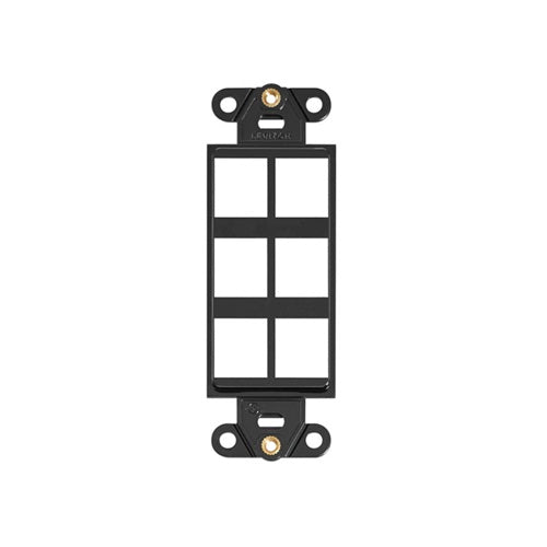 6 Port Quickport Decora Insert Black 41646-E