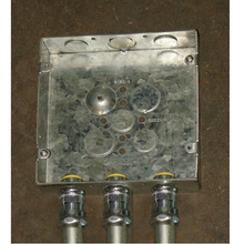 6 Inch Square Junction Box 1-1/2 Inch Deep 1/2 And 3/4 Inch Knockouts 6150-S (Pack of 20)