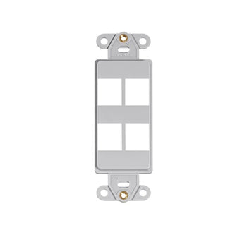 4 Port Quickport Decora Insert Gray 41644-GY