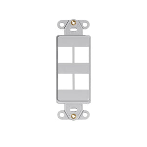 4 Port Quickport Decora Insert Gray 41644-GY