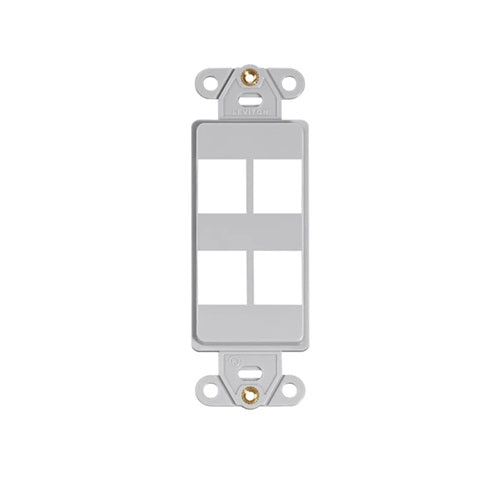 4 Port Quickport Decora Insert Gray 41644-GY