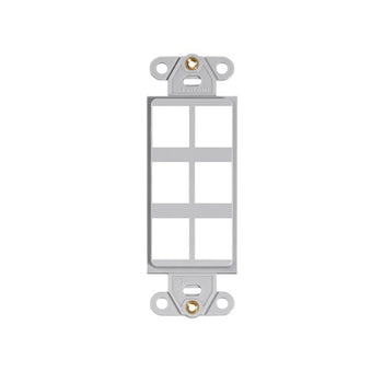 6 Port Quickport Decora Insert Gray 41646-GY
