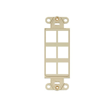 6 Port Quickport Decora Insert Ivory 41646-I