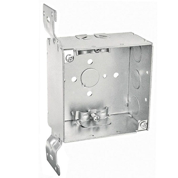 4 Inch Square Junction Bracket Box 2-1/8 Inch Deep Non Metallic Connection Flat Vertical Bracket 52171-FR (pack of 50)
