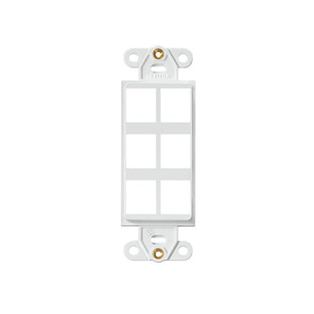 6 Port Quickport Decora Insert White 41646-W