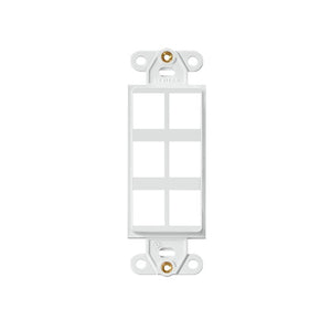 6 Port Quickport Decora Insert White 41646-W