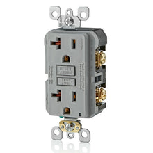 Leviton 20A 125V SmartlockPro GFCI Receptacle Gray GFNT2-GY