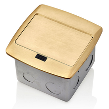 Leviton 20A 125V Pop Up Floor Box Tamper Resistant Outlet Brass PFTR2-BR