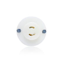 Leviton 15A 125V Mini Flanged Outlet Locking Receptacle White ML1-PER