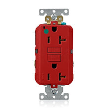 Leviton 20A 125V SmartlockPro GFCI Receptacle Red GFNT2-HGR
