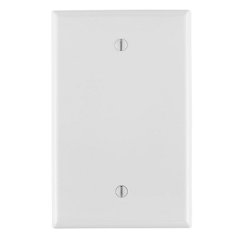1 Gang Blank Wallplate Midway Size White PJ13-W