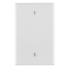 Leviton 1 Gang Blank Wallplate Midway Size White PJ13-W