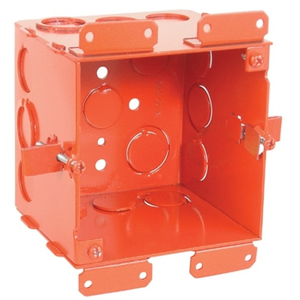4 Inch Square Cut In Old Work Junction Box 2-1/8 Inch Deep 52171-OWRED (pack of 20)
